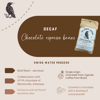 DECAF chocolate covered espresso beans