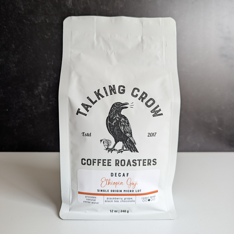 Decaf Ethiopia Guji - organic – Talking Crow Coffee Roasters, LLC