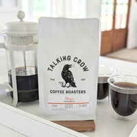 12 oz bag of Talking Crow Coffee Roasters Single Origin Ethiopia Yirgacheffe Whole Bean Coffee